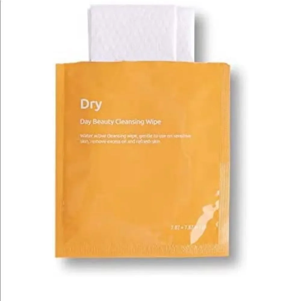 𝅺BASEBLUE Cosmetics Dry and Wet, Dual Action Facial Cleansing Wipes